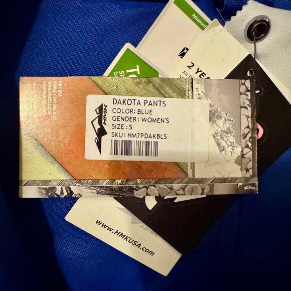 Women's HMK Dakota Snowmobile Snow Pants Size Small Blue - Picture 4 of 5